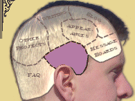 [Website logo: Ken in profile, his brain diagrammed into sections]