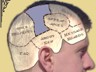 [Website logo: Ken in profile, his brain diagrammed into sections]