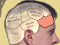 [Website logo: Ken in profile, his brain diagrammed into sections]