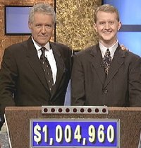 [Photo of Ken posed with Alex Trebek]